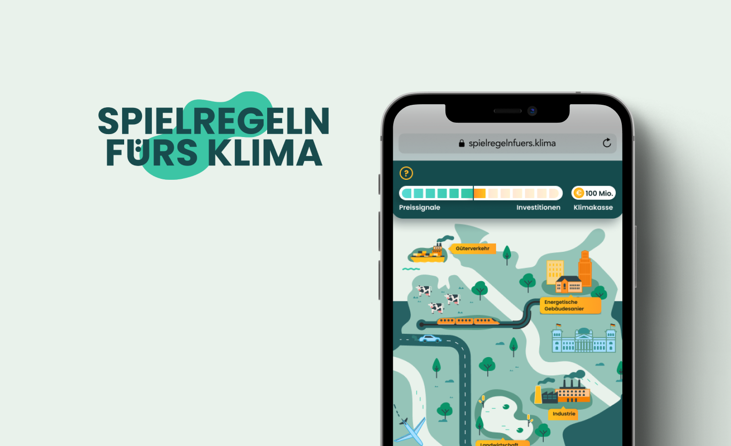 Online game for understanding climate policy decisions